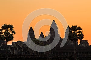 Sunrise over Angkor Wat.