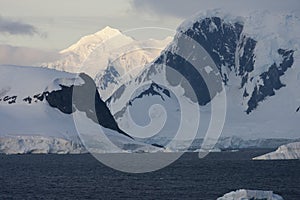 Sunrise over the Antarctic peninsula