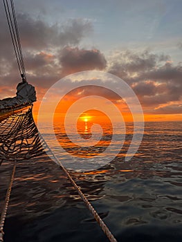 Sunrise over the Atlantic Ocean