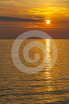 Sunrise over the Balaton lake, Hungaru