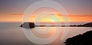 Sunrise over Barrenjoey and Pittwater Australia