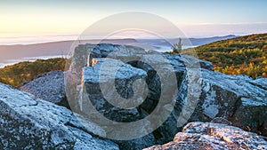 Sunrise over Bear Rocks Preserve near Dolly Sods, West Virginia