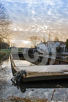 Sunrise over Canal Lock