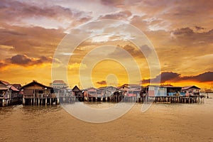 Sunrise Over Chew Jetty in Penang