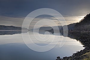 Sunrise Over Columbia River Gorge