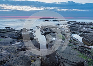 Sunrise over Coquet Island