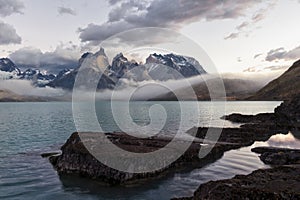 Sunrise over Cuernos del Paine, Torres del Paine National Park, Chile