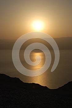 Sunrise over the dead sea