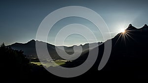 Sunrise over the Dent de Broc, Switzerland