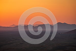 Sunrise over Dunes of Namib Desert, Namibia, Africa