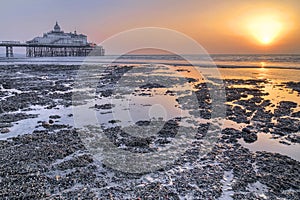 Sunrise over Eastbourne pier