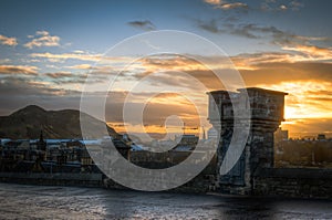 Sunrise over Edinburgh