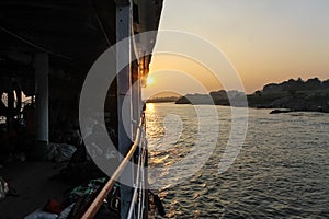 Sunrise over the Irrawaddy River
