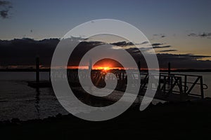 Sunrise over the jetty