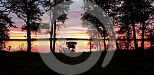 Sunrise over Lake Minnewawa
