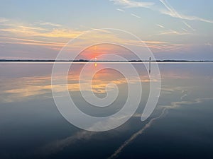Sunrise over Lough Ree photo