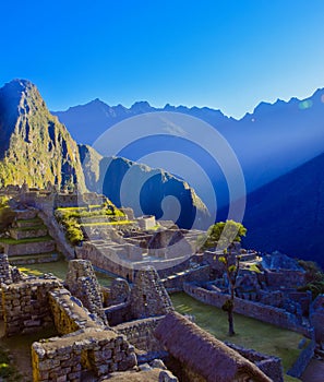 Sunrise over Machu Picchu