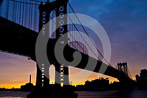 Sunrise Over Manhattan Bridge