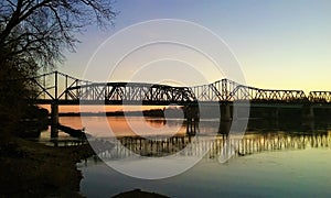 Sunrise over the Missouri River