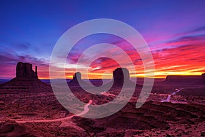 Sunrise over Monument Valley, Arizona, USA