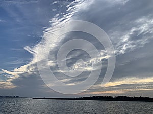 Sunrise over murrells inlet South Carolina