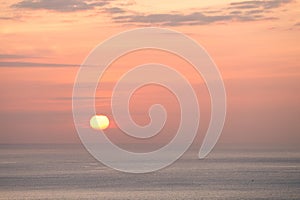 Sunrise over ocean Nature composition