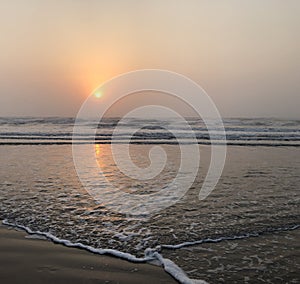 Sunrise over the ocean  South Padre Island Texas