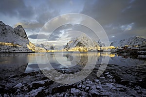 Sunrise over Reine