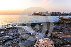 Sunrise over Sliema