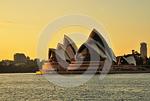 Sunrise over Sydney Opera house