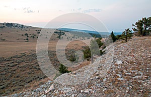 Sunrise over Teacup Canyon / Bowl on Sykes Ridge in the Pryor Mountains on the Wyoming Montana border - USA