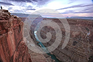 Sunrise over Toroweap canyon,North Rim,Grand Canyon, Arizona