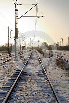 Sunrise over the trackway
