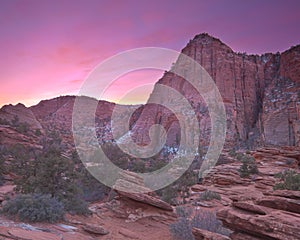 Sunrise over Zion National Park