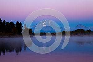 Sunrise at oxbow bend grand teton photo