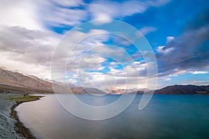 Sunrise at Pangong Tso - Leh Ladakh, Jammu and Kashmir, India