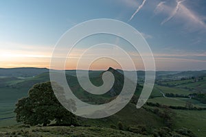 Sunrise on Parkhouse Hill and Chrome Hill in the Peak District National Park