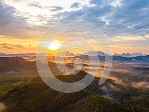 Sunrise at Phu Ta Tun Viewpoint Phang nga province