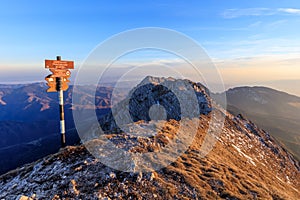 Sunrise in Piatra Craiului Mountains, Romania