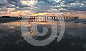 Sunrise on Pier photo