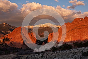 Sunrise on Pikes Peak photo