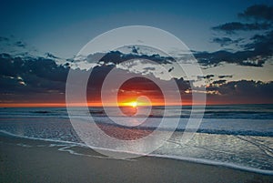 Sunrise in Pinamar, Argentina