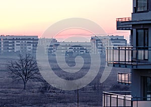 Sunrise in Pipera, Bucharest