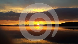 Sunrise in Pleinfeld in germany