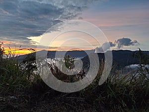 Sunrise Point Bromo Mountain in Malang photo