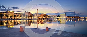 Sunrise at the Port of Split - Croatia photo