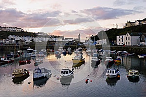 Sunrise in Porthleven Cornwall UK