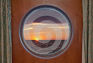 Sunrise Through Porthole