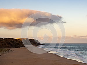Sunrise at Praia de Santa Rita (Santa Rita\'s Beach), Torres Vedras, Portugal
