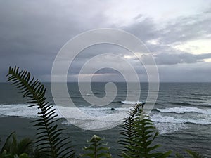 Sunrise in Princeville on Kauai Island, Hawaii.